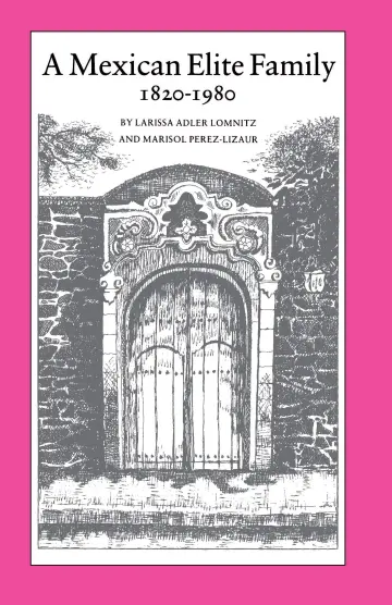 Cover of A Mexican Elite Family, 1820-1980