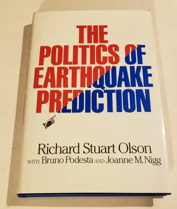 Cover of The Politics of Earthquake Prediction