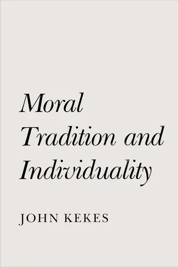 Cover of Moral Tradition & Individuality