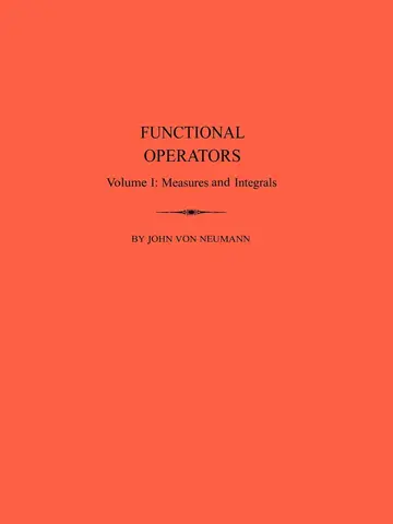 Cover of Functional Operators (AM-21), Volume 1