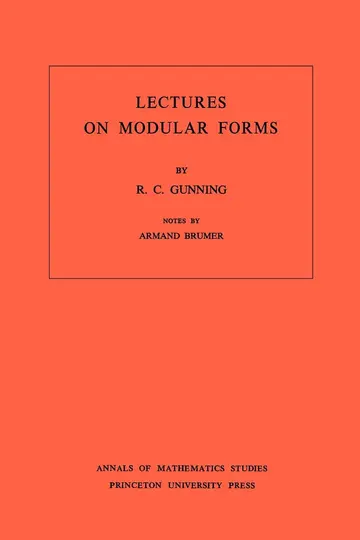 Cover of Lectures on Modular Forms. (AM-48), Volume 48