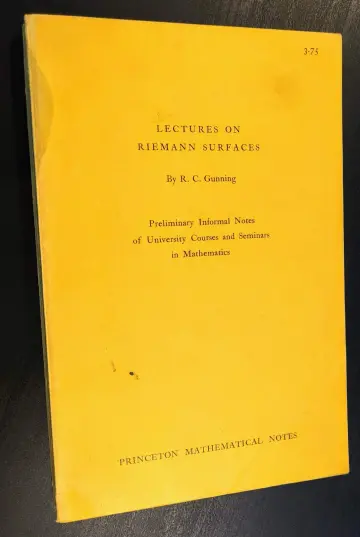 Cover of Lectures on Riemann Surfaces