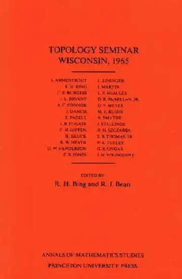 Cover of Topology Seminar Wisconsin, 1965. (Am-60), Volume 60