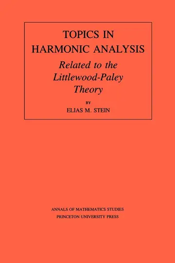 Cover of Topics in Harmonic Analysis Related to the Littlewood-Paley Theory