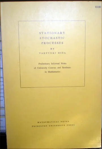 Cover of Stationary Stochastic Processes. (MN-8)