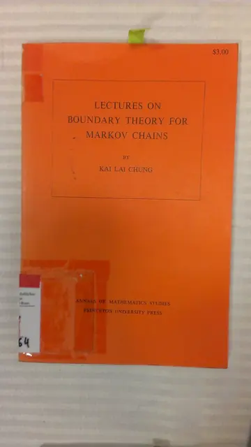 Cover of Lectures on Boundary Theory for Markov Chains