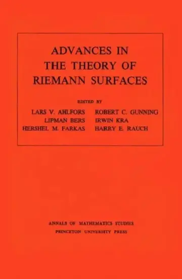 Cover of Advances in the Theory of Riemann Surfaces