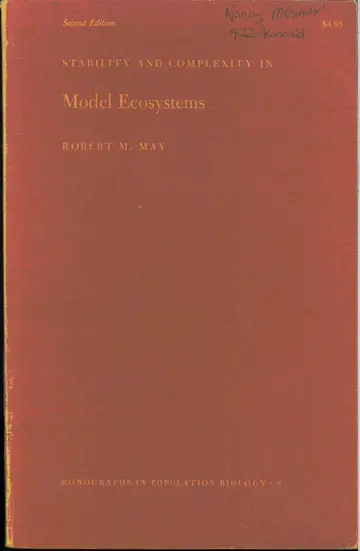 Cover of Stability & Complexity in Model Ecosystems (Paper)