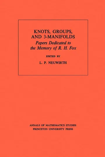 Cover of Knots, Groups and 3-Manifolds (AM-84), Volume 84