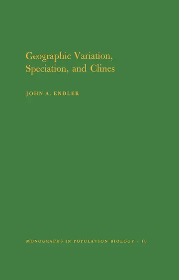 Cover of Geographic Variation, Speciation, and Clines