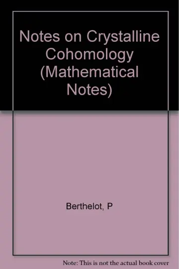 Cover of Notes of Crystaline Cohomology