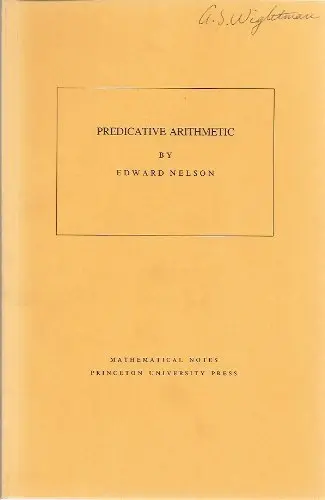 Cover of Predicative Arithemetic (Paper)