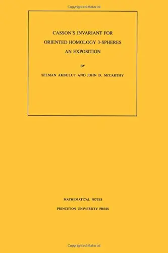 Cover of Casson's Invariant for Oriented Homology Three-Spheres