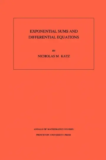 Cover of Exponential Sums and Differential Equations