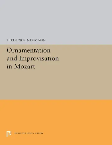 Cover of Ornamentation & Improvisation in Mozart