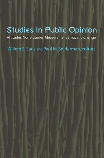 Cover of Studies in Public Opinion – Attitudes, Nonattitudes, Meassurement Error, and Change