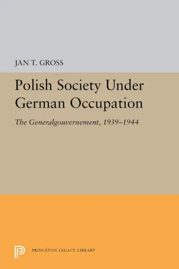 Cover of Polish Society Under German Occupation