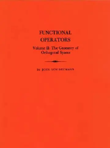 Cover of Functional Operators, Volume II