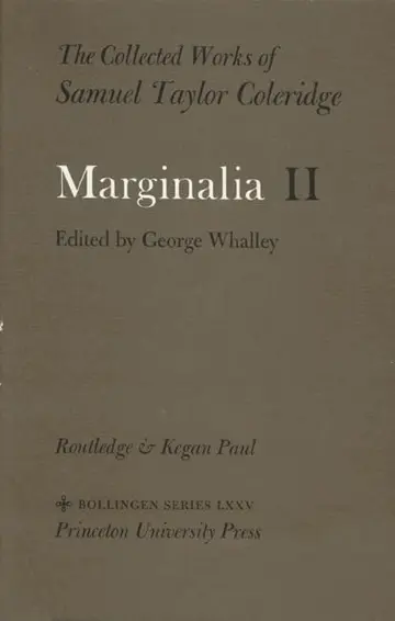 Cover of The Collected Works of Samuel Taylor Coleridge V12 Pt 2 – Marginalia