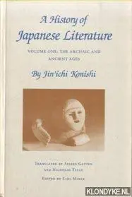 Cover of A History of Japanese Literature, Volume 1