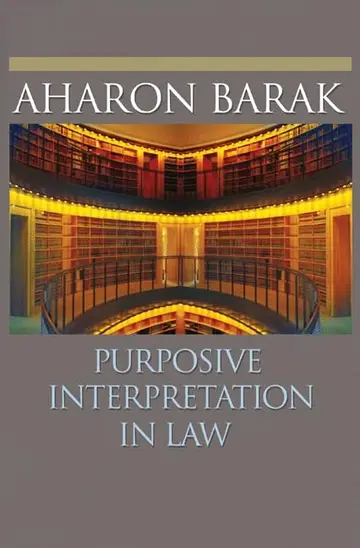 Cover of Purposive Interpretation in Law