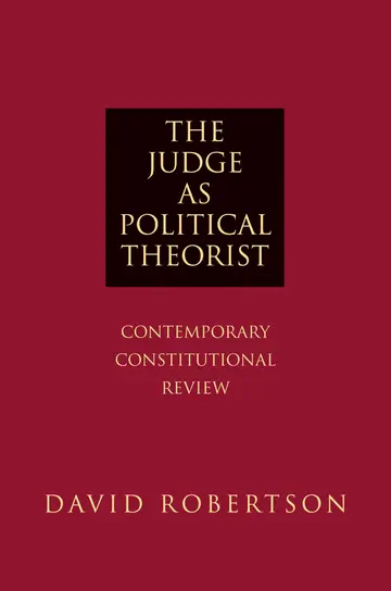 Cover of The Judge as Political Theorist