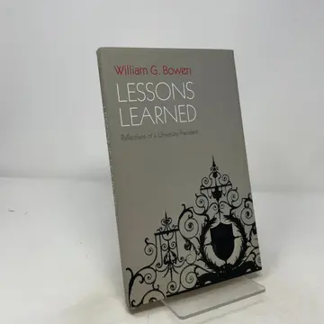 Cover of Lessons Learned – Reflections of a University President