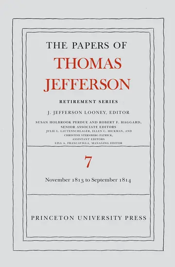 Cover of The Papers of Thomas Jefferson, Retirement Series, Volume 7