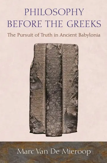 Cover of Philosophy before the Greeks