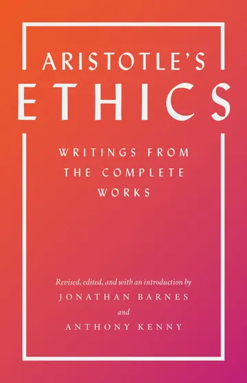 Cover of Aristotle's Ethics
