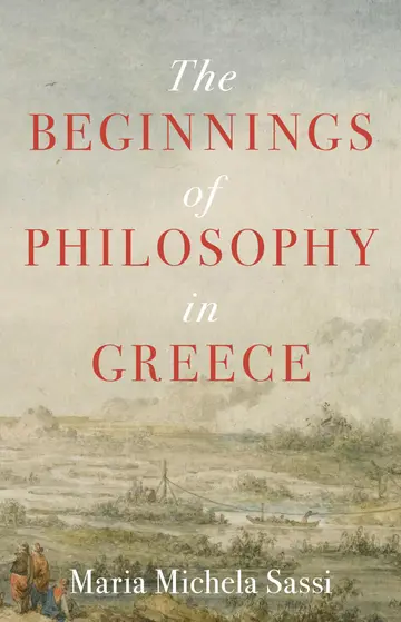 Cover of The Beginnings of Philosophy in Greece