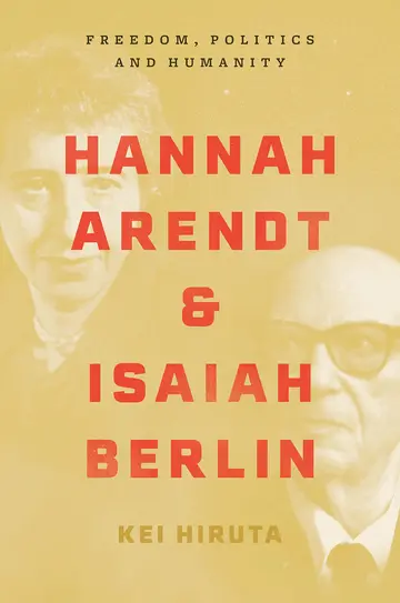 Cover of Hannah Arendt and Isaiah Berlin