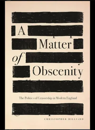 Cover of A Matter of obscenity
