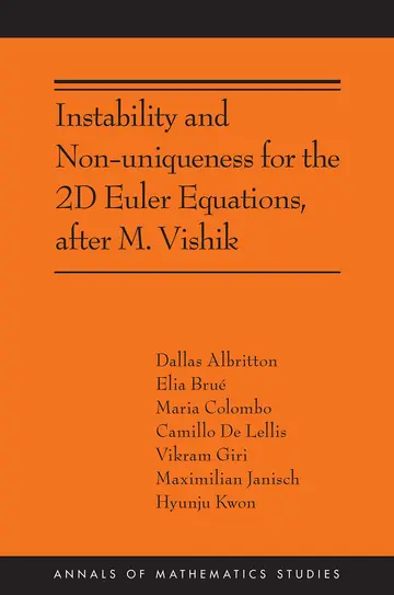 Cover of Instability and Non-uniqueness for the 2D Euler Equations, after M. Vishik