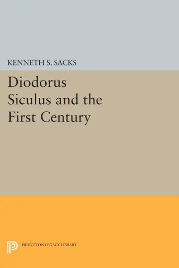 Cover of Diodorus Siculus and the First Century