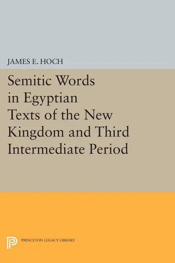 Cover of Semitic Words in Egyptian Texts of the New Kingdom and Third Intermediate Period