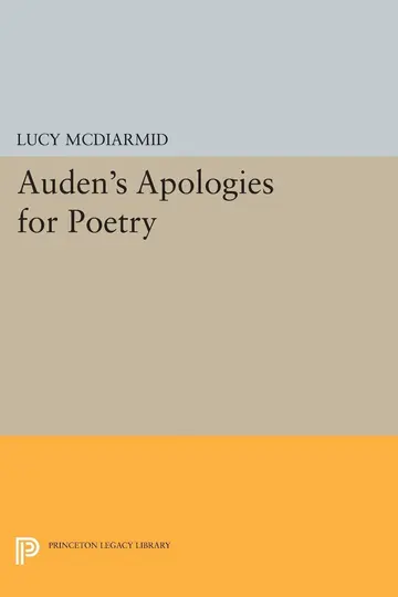 Cover of Auden's Apologies for Poetry