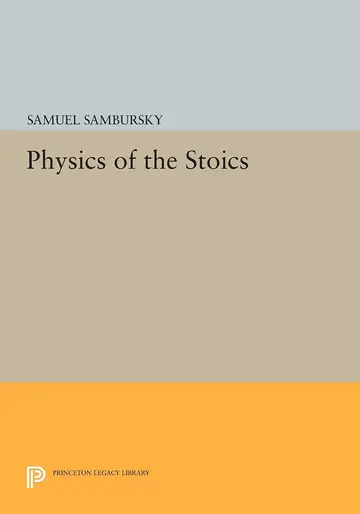 Cover of Physics of the Stoics