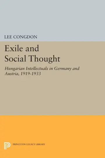 Cover of Exile and Social Thought