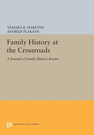 Cover of Family History at the Crossroads