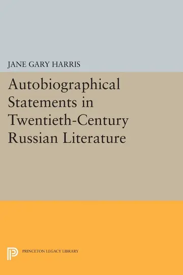 Cover of Autobiographical Statements in Twentieth-Century Russian Literature