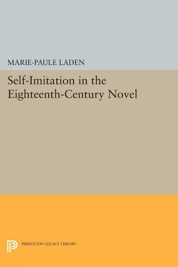 Cover of Self-Imitation in the Eighteenth-Century Novel