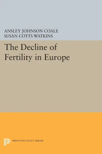 Cover of The Decline of Fertility in Europe