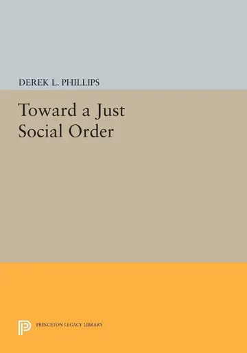 Cover of Toward a Just Social Order