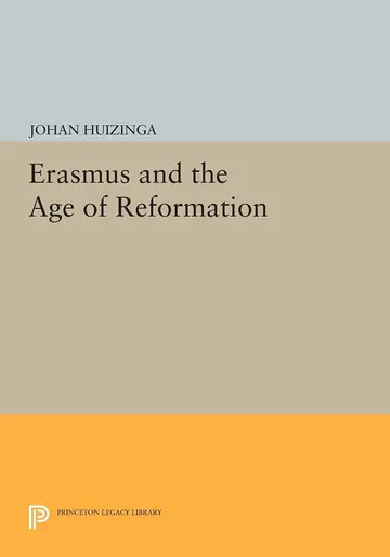 Cover of Erasmus and the Age of Reformation