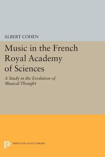 Cover of Music in the French Royal Academy of Sciences