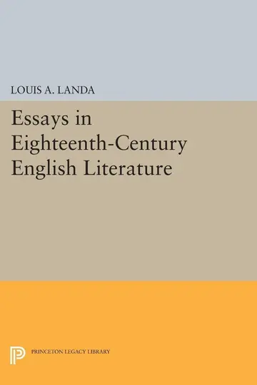 Cover of Essays in Eighteenth-Century English Literature