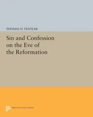 Cover of Sin and Confession on the Eve of the Reformation