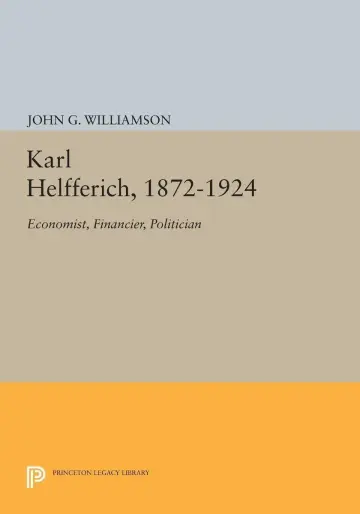 Cover of Karl Helfferich, 1872-1924