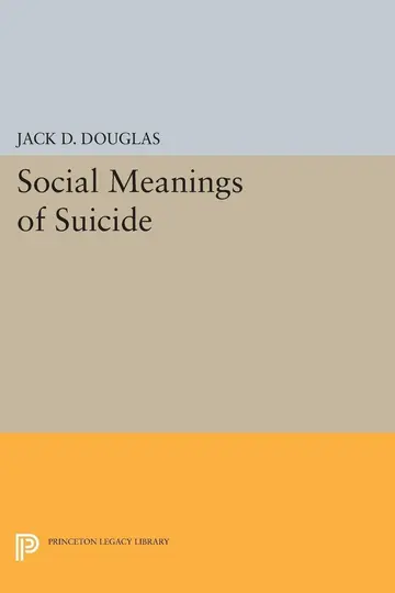 Cover of Social Meanings of Suicide